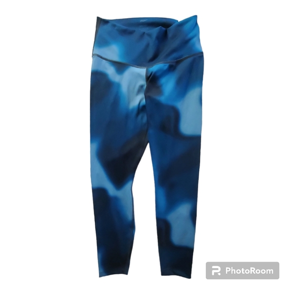 Nike yoga tight fit midrise 7/8 tye dye legging blue - Picture 4 of 7